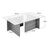 Τραπεζάκι σαλονιού Vetrino Megapap γυάλινο χρώμα travertine 105x65x40εκ. |  Τραπεζάκια σαλονιού στο espiti