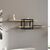 Ραφιέρα τοίχου Mone Megapap χρώμα sapphire oak - μαύρο 120x18x30εκ. |  Ραφιέρες τοίχου στο espiti