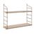Ραφιέρα τοίχου Armoni Megapap χρώμα sacramento oak - καφέ μέταλλο 72x20x58εκ. |  Ραφιέρες τοίχου στο espiti
