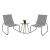 ΣΕΤ LOUNGE 3TMX ΕΞ.ΧΩΡΟΥ PONY HM21193 ΜΕΤΑΛΛΟ ΣΕ ΓΚΡΙ--ΣΥΝΘ.RATTAN ΣΕ ΛΕΥΚΟ-ΜΑΥΡΟ |  Σαλόνια κήπου στο espiti