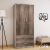 Ντουλάπα ρούχων δίφυλλη OLYMPUS pakoworld χρώμα castillo-toro 81x57x183εκ |  Ντουλάπες ρούχων στο espiti