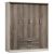 Ντουλάπα ρούχων τετράφυλλη OLYMPUS pakoworld χρώμα castillo-toro 159x57x183εκ |  Ντουλάπες ρούχων στο espiti