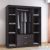 Ντουλάπα ρούχων τετράφυλλη OLYMPUS pakoworld χρώμα wenge 159x57x183εκ |  Ντουλάπες ρούχων στο espiti