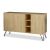 Μπουφές Clara pakoworld χρώμα light oak 142x35.5x83εκ |  Μπουφέδες στο espiti