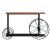 Κονσόλα Bike pakoworld χρώμα μαύρο-καρυδί 148x28x85εκ |  Συρταριέρες -Κονσόλες στο espiti