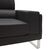 Καναπές Shea pakoworld 3θέσιος pu μαύρο-inox 198x80x87εκ |  Καναπέδες γραφείου στο espiti
