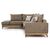 Γωνιακός καναπές δεξιά γωνία Luxury II pakoworld ύφασμα mocha-cream 290x235x95εκ |  Καναπέδες γωνιακοί στο espiti