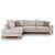 Γωνιακός καναπές δεξιά γωνία Luxury II pakoworld ύφασμα cream-mocha 290x235x95εκ |  Καναπέδες γωνιακοί στο espiti