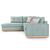 Γωνιακός καναπές δεξιά γωνία Boston pakoworld ύφασμα ciel-cream 280x225x90εκ |  Καναπέδες γωνιακοί στο espiti