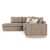 Γωνιακός καναπές δεξιά γωνία Boston pakoworld ύφασμα mocha-cream 280x225x90εκ |  Καναπέδες γωνιακοί στο espiti