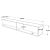 Έπιπλο τηλεόρασης επιτοίχιο Handra pakoworld λευκό-oak 180x31,5x29,5εκ |  Έπιπλα τηλεόρασης στο espiti