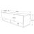 Έπιπλο τηλεόρασης επιτοίχιο Roscoe pakoworld oak 100x31,5x29,5εκ |  Έπιπλα τηλεόρασης στο espiti