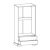 Ντουλάπα Jaden pakoworld δίφυλλη golden oak-λευκό antique 101x62x197,5εκ |  Ντουλάπες ρούχων στο espiti