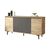 Μπουφές Augusta pakoworld oak-ανθρακί 160x40x78.5εκ |  Μπουφέδες στο espiti