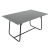 Τραπέζι Revello pakoworld sintered stone μαύρο μαρμάρου-μαύρο 150x90x75εκ |  HOT DEALS στο espiti