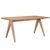 Τραπέζι Winslow pakoworld ξύλο rubberwood ανοικτό καρυδί 160x85x75εκ |  Τραπέζια στο espiti
