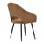 Πολυθρόνα Macie pakoworld ύφασμα καφέ antique-μαύρο 58x50x85εκ |  Πολυθρόνες τραπεζαρίας στο espiti