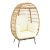 Πολυθρόνα Frox pakoworld wicker rattan φυσικό-μεταλλικό φυσικό-μαύρο πόδι-μπεζ μαξιλάρι 96x76x145εκ |  Πολυθρόνες σαλονιού στο espiti