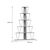Βιβλιοθήκη mini Tars pakoworld sonoma-μαύρο 130x22x146εκ |  Βιβλιοθήκες στο espiti