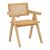 Πολυθρόνα Winslow pakoworld φυσικό rubberwood 52x59x79εκ |  Πολυθρόνες τραπεζαρίας στο espiti