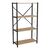 Βιβλιοθήκη Jackrey pakoworld oak μελαμίνης-μαύρο μέταλλο 60x30x114εκ |  Βιβλιοθήκες στο espiti