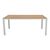 Τραπέζι Nares pakoworld αλουμίνιο λευκό-plywood φυσικό 180x90x72.5εκ |  Τραπέζια κήπου στο espiti