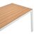 Τραπέζι Nares pakoworld αλουμίνιο λευκό-plywood φυσικό 180x90x72.5εκ |  Τραπέζια κήπου στο espiti