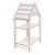 Ραφιέρα Montessori Zoilen pakoworld λευκό-ροζ mdf 50x30x80εκ |  Ντουλάπια στο espiti