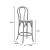 Σκαμπό μπαρ Thonet pakoworld φυσικό ξύλο οξιάς-έδρα φυσικό rattan 41x50x105εκ |  Σκαμπώ στο espiti