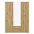 Ντουλάπα Rutenia pakoworld μελαμίνη σε oak απόχρωση 155.7x54x203εκ |  Ντουλάπες ρούχων στο espiti