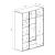 Ντουλάπα Rutenia pakoworld μελαμίνη σε oak απόχρωση 155.7x54x203εκ |  Ντουλάπες ρούχων στο espiti