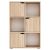 Βιβλιοθήκη Bookel pakoworld μελαμίνης σε sonoma απόχρωση 59.5x27.5x89εκ |  Βιβλιοθήκες στο espiti