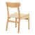 Καρέκλα Eaprine pakoworld φυσικό σχοινί-rubberwood 49x53x77εκ |  Καρέκλες στο espiti