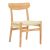 Καρέκλα Eaprine pakoworld φυσικό σχοινί-rubberwood 49x53x77εκ |  Καρέκλες στο espiti