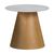 Βοηθητικό τραπέζι Soleire Inart λευκό μαρμάρου sintered stone Φ50x46εκ |  Τραπεζάκια βοηθητικά στο espiti