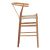 Σκαμπό μπαρ Wishbone pakoworld rubberwood-σχοινί σε φυσική απόχρωση 55x49x108εκκ |  Σκαμπώ στο espiti