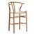 Σκαμπό μπαρ Wishbone pakoworld rubberwood-σχοινί σε φυσική απόχρωση 55x49x108εκκ |  Σκαμπώ στο espiti