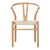 Καρέκλα Wishbone pakoworld rubberwood-σχοινί σε φυσική απόχρωση 60x51x80εκ |  Καρέκλες στο espiti