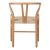 Καρέκλα Wishbone pakoworld rubberwood-σχοινί σε φυσική απόχρωση 60x51x80εκ |  Καρέκλες στο espiti