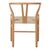 Καρέκλα Wishbone pakoworld rubberwood-σχοινί σε φυσική απόχρωση 60x51x80εκ |  Καρέκλες στο espiti