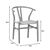 Καρέκλα Wishbone pakoworld rubberwood-σχοινί σε φυσική απόχρωση 60x51x80εκ |  Καρέκλες στο espiti