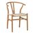 Καρέκλα Wishbone pakoworld rubberwood-σχοινί σε φυσική απόχρωση 60x51x80εκ |  Καρέκλες στο espiti