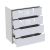 Συρταριέρα Afina pakoworld mdf σε λευκή glossy απόχρωση 90x44x101εκ |  Συρταριέρες -Κονσόλες στο espiti