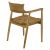Πολυθρόνα Denverone pakoworld φυσικό teak ξύλο και ψάθα 57x54x79εκ |  Καρέκλες στο espiti