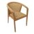 Πολυθρόνα Granny pakoworld teak wood και συνθετικό σχοινί σε φυσική απόχρωση 60x60x82εκ |  Πολυθρόνες τραπεζαρίας στο espiti