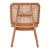 Πολυθρόνα Viborg pakoworld φυσικό teak ξύλο-φυσικό rattan 60x75x87εκ |  Καρέκλες στο espiti