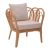 Πολυθρόνα Tania pakoworld φυσικό rattan-λευκό μαξιλάρι 76x76x76εκ |  Καρέκλες στο espiti