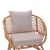 Πολυθρόνα Caxen pakoworld φυσικό rattan-λευκό μαξιλάρι 72x63x75εκ |  Καρέκλες στο espiti