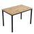 Τραπέζι Witte pakoworld MDF/Metal σε sonoma απόχρωση με μαύρο πόδι 110x70x76εκ |  Τραπέζια στο espiti