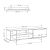 Σύνθετο σαλονιού Saloon pakoworld σε λευκή-oak απόχρωση 160x35.5x44εκ |  Συνθέσεις σαλονιού στο espiti